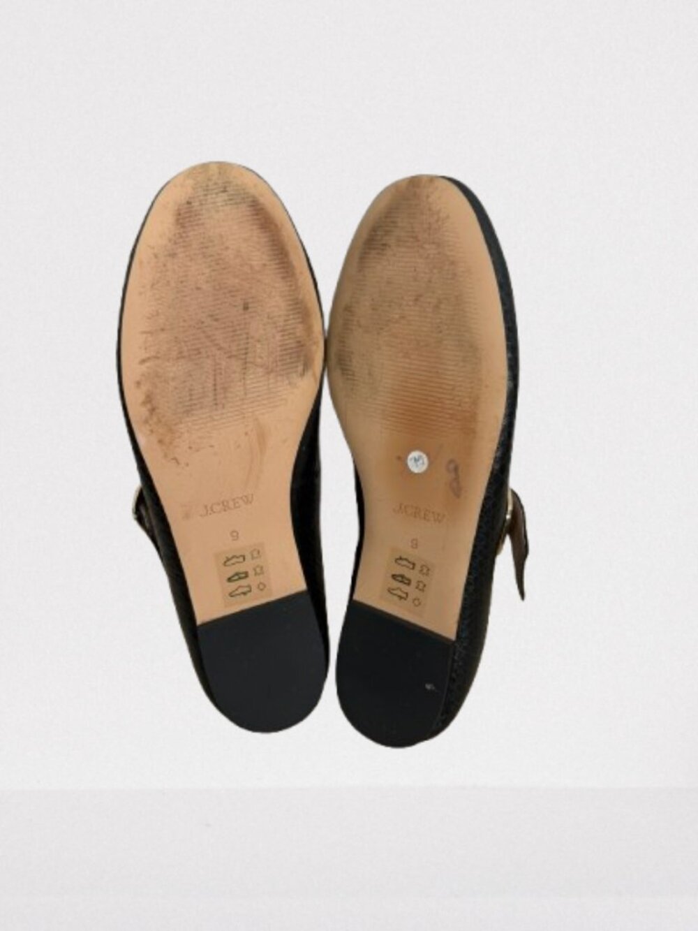 J. Crew Logan Сrisscross Mary Jane Shoes Snake-Embossed Italian Leather Sz 9 - Picture 10 of 10